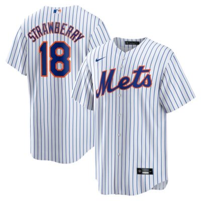 Darryl Strawberry New York Mets Home Replica Player Jersey - White