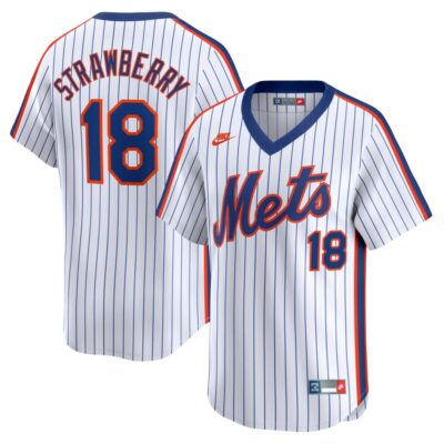 Darryl Strawberry New York Mets Throwback Cooperstown Limited Jersey - Navy