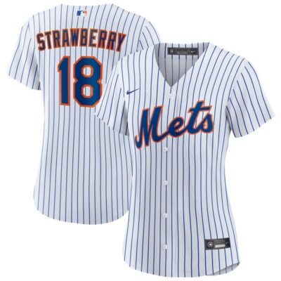 Darryl Strawberry New York Mets Women Home Replica Player Jersey - White