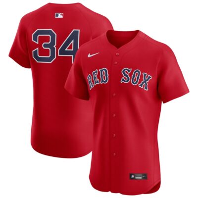 David Ortiz Boston Red Sox Alternate Elite Player Jersey - Red