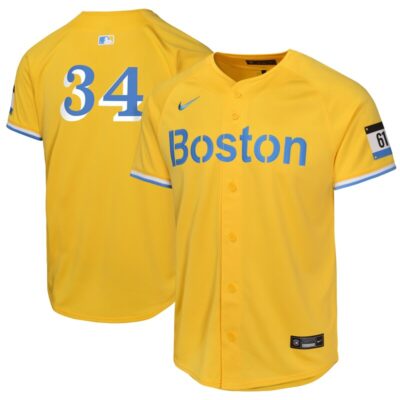 David Ortiz Boston Red Sox Youth City Connect Limited Player Jersey - Gold