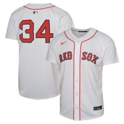 David Ortiz Boston Red Sox Youth Home Limited Jersey - White