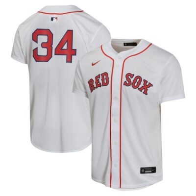 David Ortiz Boston Red Sox Youth Home Retired Game Player Jersey - White