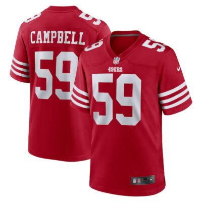 De'Vondre Campbell San Francisco 49ers Team Game Jersey - Scarlet