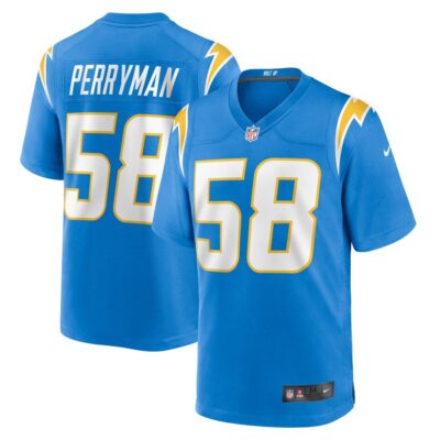 Denzel Perryman Los Angeles Chargers Game Jersey - Powder Blue