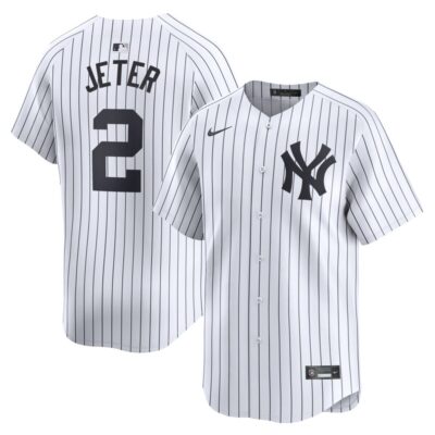 Derek Jeter New York Yankees Home Limited Player Jersey - White