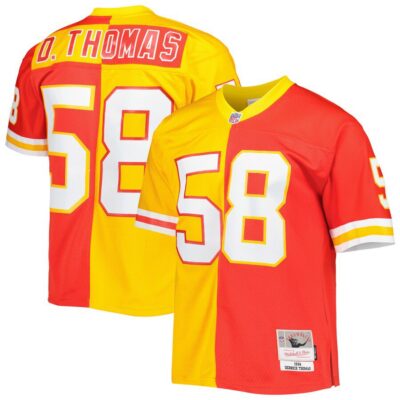 Derrick Thomas Kansas City Chiefs Mitchell & Ness 1994 Split Legacy Replica Jersey - Red/Gold