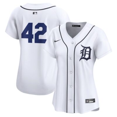 Detroit Tigers Women 2024 Jackie Robinson Day Home Limited Jersey - White