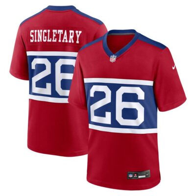 Devin Singletary New York Giants Alternate Player Game Jersey - Century Red