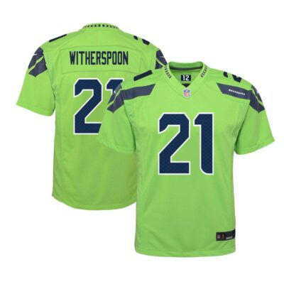 Devon Witherspoon Seattle Seahawks Youth Alternate Player Game Jersey - Neon Green