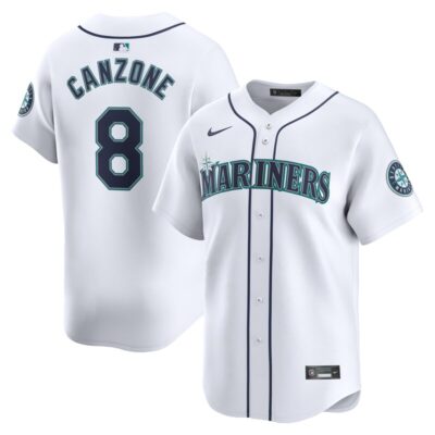 Dominic Canzone Seattle Mariners Home Limited Player Jersey - White