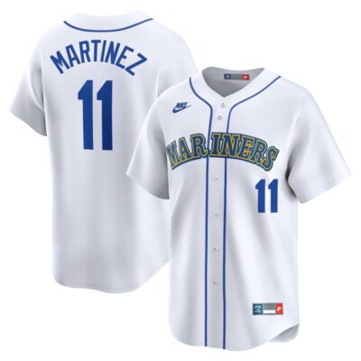 Edgar Martinez Seattle Mariners Throwback Cooperstown Limited Jersey - White