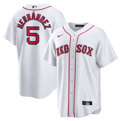 Enrique Hernandez Boston Red Sox Home Official Replica Player Jersey - White