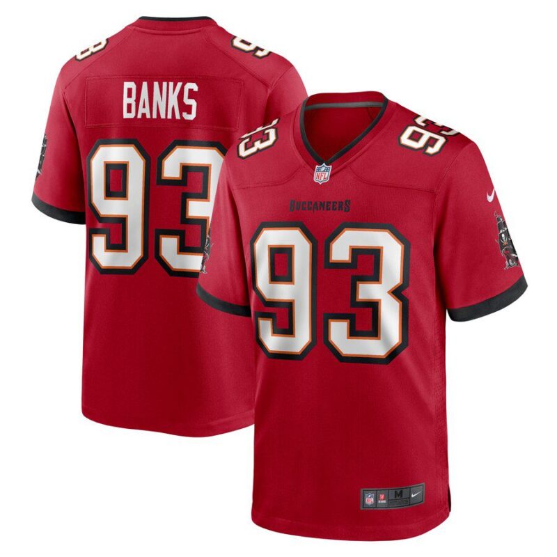 Eric Banks Tampa Bay Buccaneers Game Jersey - Red