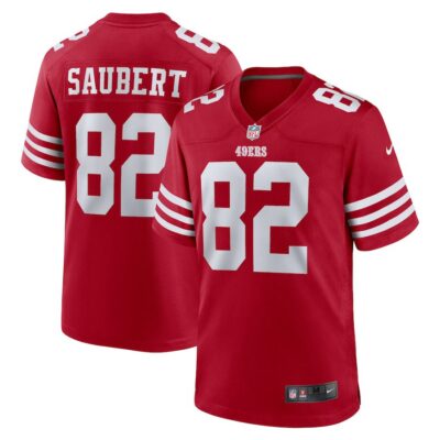 Eric Saubert San Francisco 49ers Team Game Jersey - Scarlet