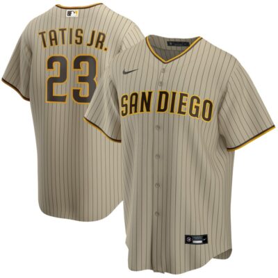 Fernando Tatis Jr. San Diego Padres Alternate Replica Player Jersey - Tan