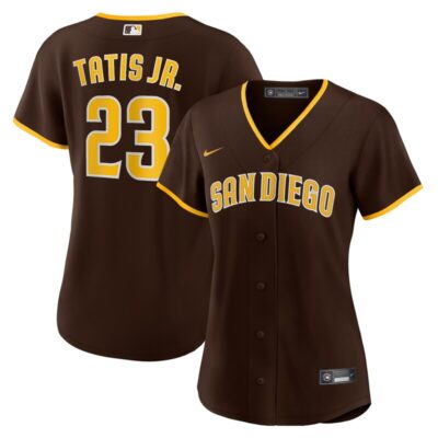 Fernando Tatis Jr. San Diego Padres Women Road Replica Player Jersey - Brown