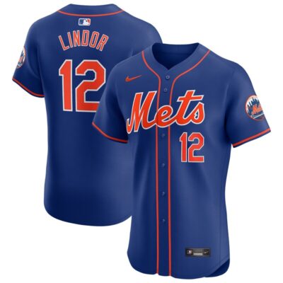 Francisco Lindor New York Mets Alternate Elite Player Jersey - Royal