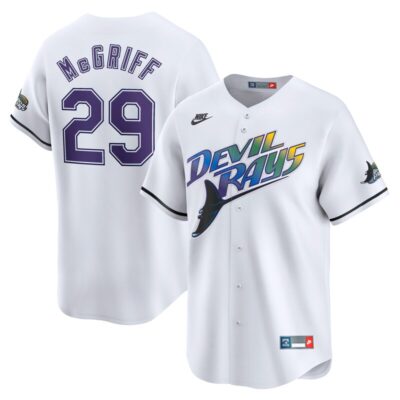 Fred McGriff Tampa Bay Rays Throwback Cooperstown Limited Jersey - White