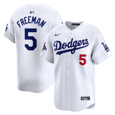 Freddie Freeman Los Angeles Dodgers 2024 World Series Champions Home Limited Player Jersey - White