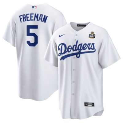 Freddie Freeman Los Angeles Dodgers 2024 World Series Home Replica Player Jersey - White