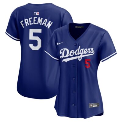 Freddie Freeman Los Angeles Dodgers Women's Alternate Limited Player Jersey- Royal