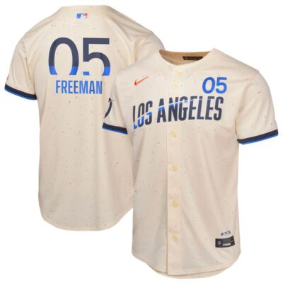 Freddie Freeman Los Angeles Dodgers Youth 2024 City Connect Limited Player Jersey - Cream