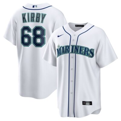 George Kirby Seattle Mariners Home Replica Jersey - White