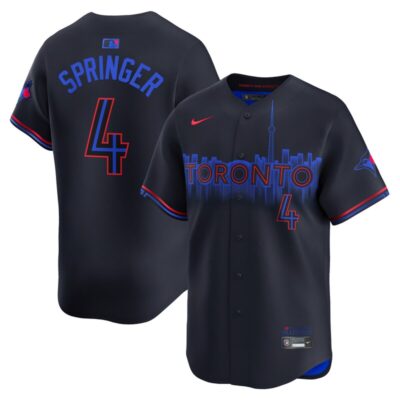 George Springer Toronto Blue Jays 2024 City Connect Limited Player Jersey - Black