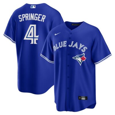 George Springer Toronto Blue Jays Alternate Replica Player Jersey - Royal