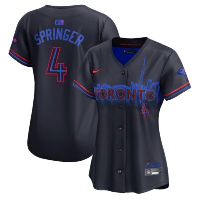 George Springer Toronto Blue Jays Women 2024 City Connect Limited Player Jersey - Navy