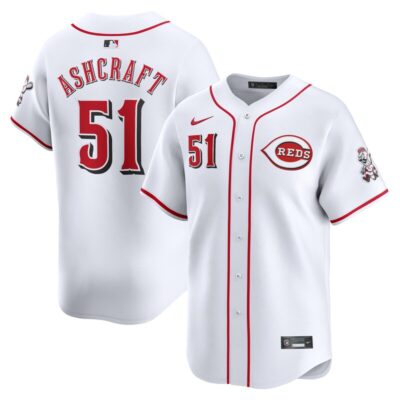 Graham Ashcraft Cincinnati Reds Home Limited Player Jersey - White