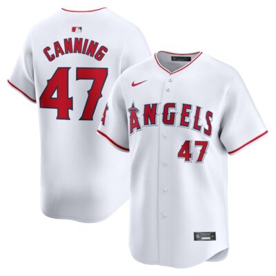 Griffin Canning Los Angeles Angels Home Limited Player Jersey - White