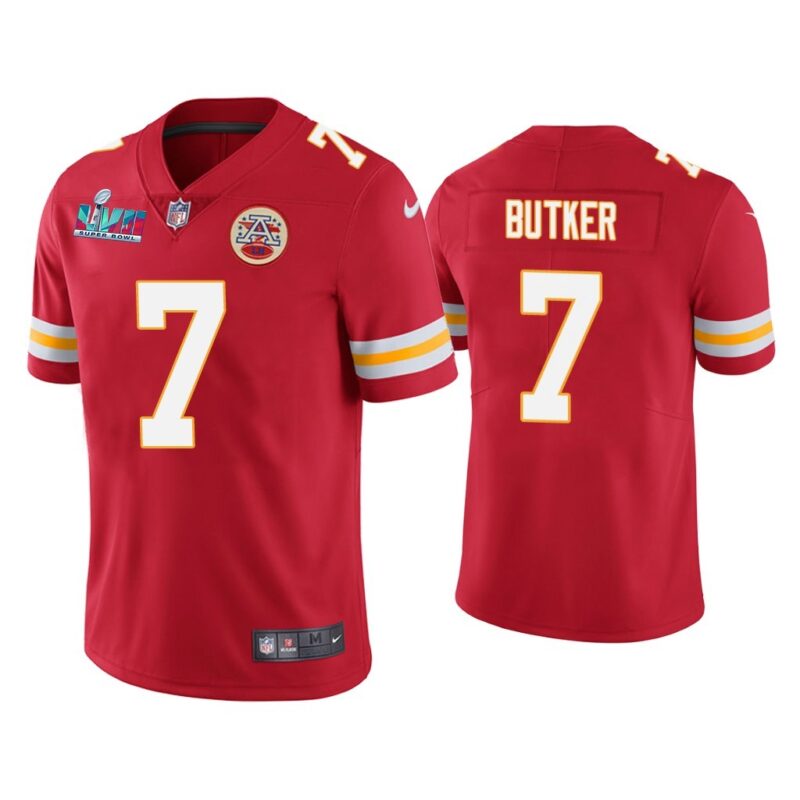 Harrison Butker Kansas City Chiefs Super Bowl LVII Red Vapor Limited Jersey