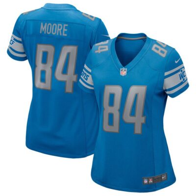 Herman Moore Detroit Lions Women's Game Retired Player Jersey - Blue