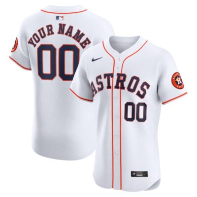 Houston Astros Home Elite Custom Jersey - White