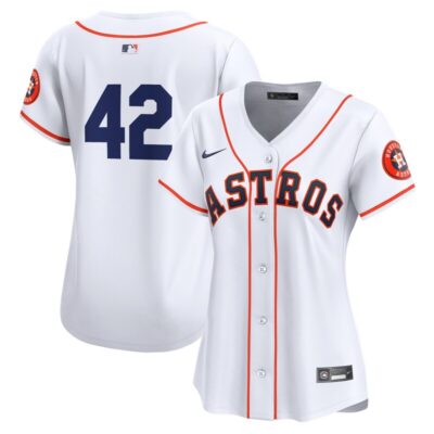 Houston Astros Women 2024 Jackie Robinson Day Home Limited Jersey - White