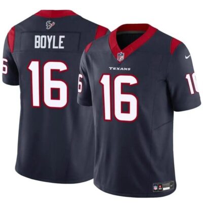 Houston Texans #16 Tim Boyle Navy 2024 F.U.S.E Vapor Untouchable Football Stitched Jersey