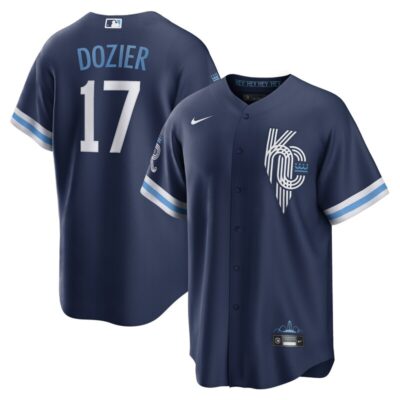 Hunter Dozier Kansas City Royals City Connect Replica Player Jersey - Navy