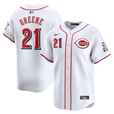 Hunter Greene Cincinnati Reds Home Limited Player Jersey - White