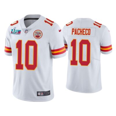 Isaih Pacheco Kansas City Chiefs Super Bowl LVII White Vapor Limited Jersey