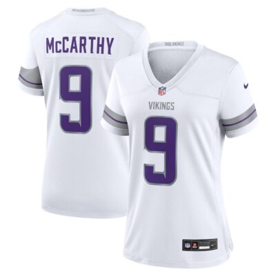 J.J. McCarthy Minnesota Vikings Women's Alternate Game Player Jersey - White