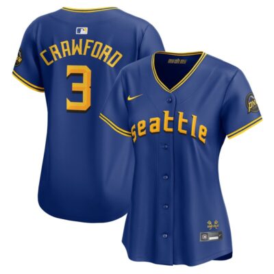 J.P. Crawford Seattle Mariners Women City Connect Limited Player Jersey - Royal