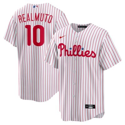 JT Realmuto Philadelphia Phillies Home Replica Player Name Jersey - White