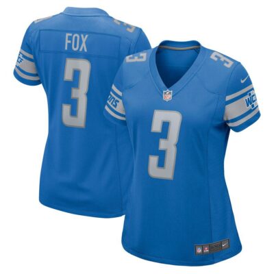 Jack Fox Detroit Lions Women's Game Jersey - Blue