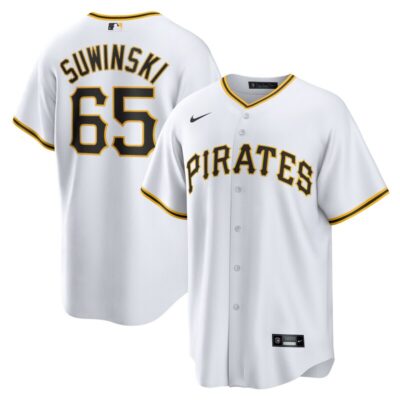 Jack Suwinski Pittsburgh Pirates Home Replica Jersey - White