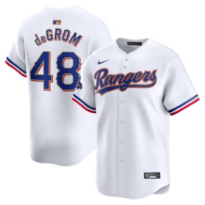 Jacob deGrom Texas Rangers 2024 Gold Collection Limited Player Jersey - White