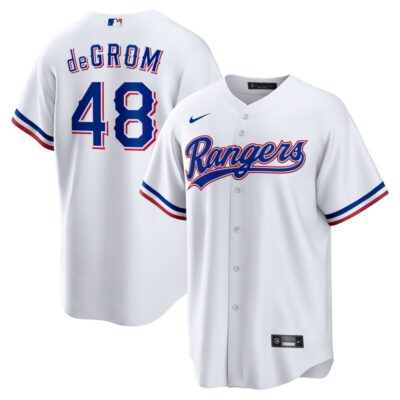 Jacob deGrom Texas Rangers Home Replica Player Jersey - White