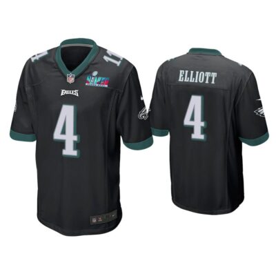 Jake Elliott Philadelphia Eagles Super Bowl LVII Black Game Jersey