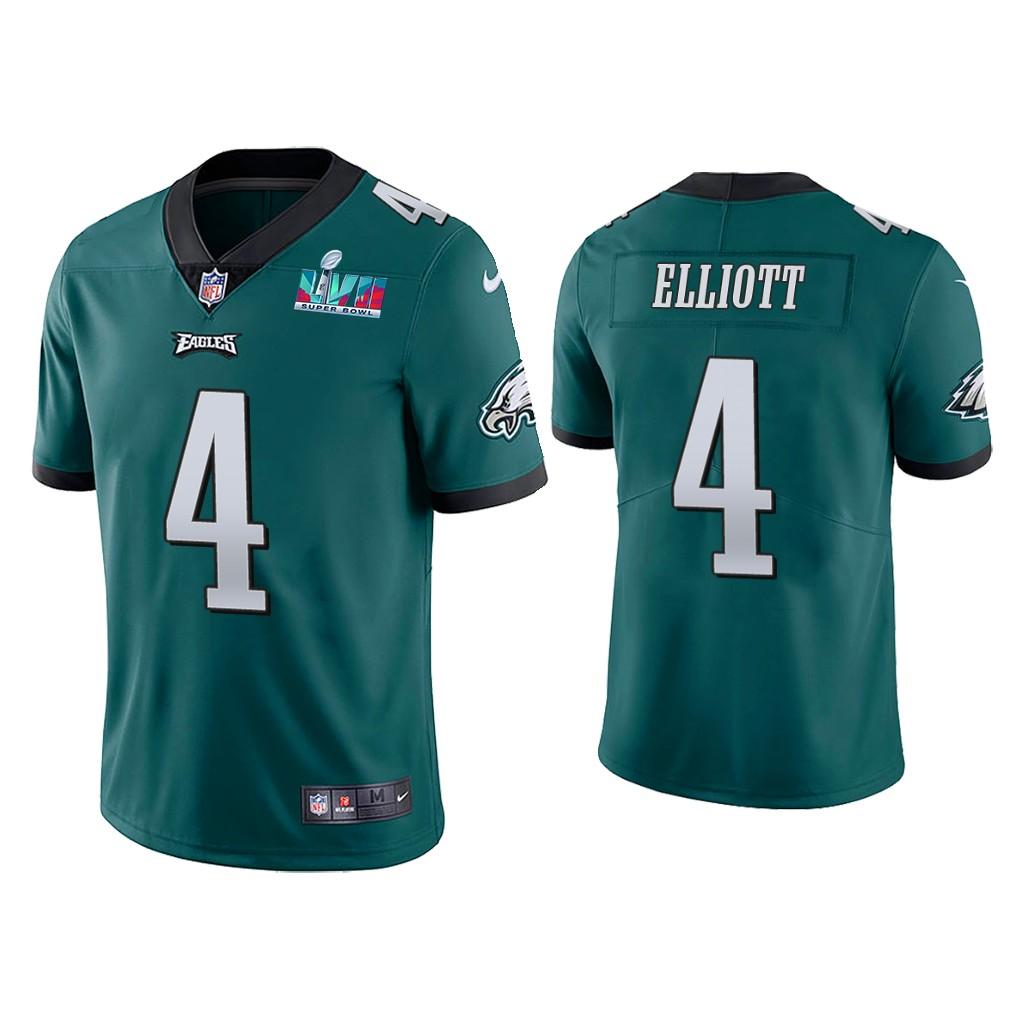Jake Elliott Philadelphia Eagles Super Bowl LVII Green Vapor Limited Jersey